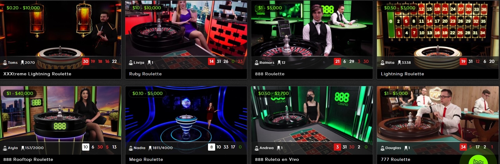 Live Roulette Online Casinos